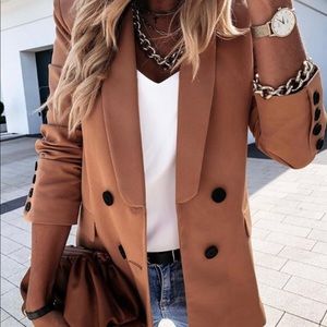 Plain Long Sleeve Coat